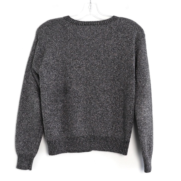 Adrienne Vittadini vintage 90s sparkly silver meta - Picture 2 of 5